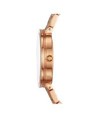 Tory Burch Reva Rose Gold-Tone Stainless Steel Bracelet Watch Women's Watch TBW4028