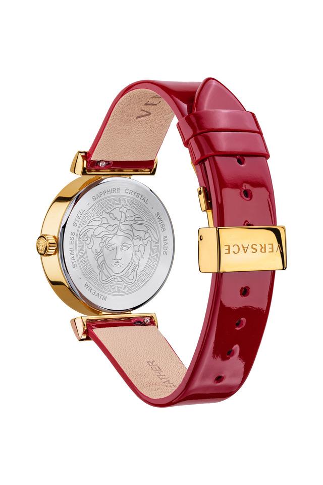 Versace Meander Quartz Red Dial Women's Watch - VELW00320